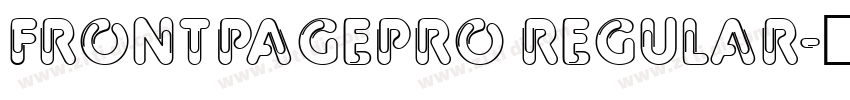 FrontPagePro Regular字体转换
